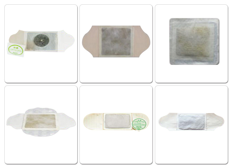 HY-330S全自動艾灸貼、膏藥熱敷貼、中藥熱灸貼包裝機(jī)樣品